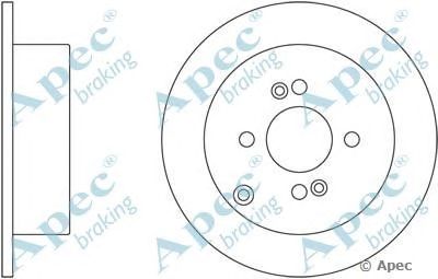 APEC BRAKING dsk2497 -  Тормозной диск